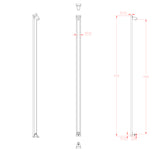 Aluminium Hinge Mount Post