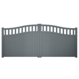 OpenTop Elegance | Aluminium Partial Privacy Driveway Gate