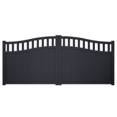 OpenTop Elegance | Aluminium Partial Privacy Driveway Gate