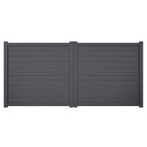 HorizonLine | Aluminium Full Privacy Horizontal Slat Driveway Gate