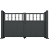 OpenAir | Aluminium Partial Privacy Open-Top Driveway Gate