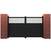 OpenAir | Aluminium Partial Privacy Open-Top Driveway Gate