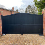 CurveGuard | Aluminium Full Privacy Curved Top Driveway Gate
