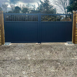 OpenAir | Aluminium Partial Privacy Open-Top Driveway Gate