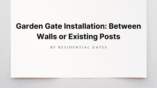 Garden Gate Installation: How to Install a Garden Gate Between Walls or Existing Posts