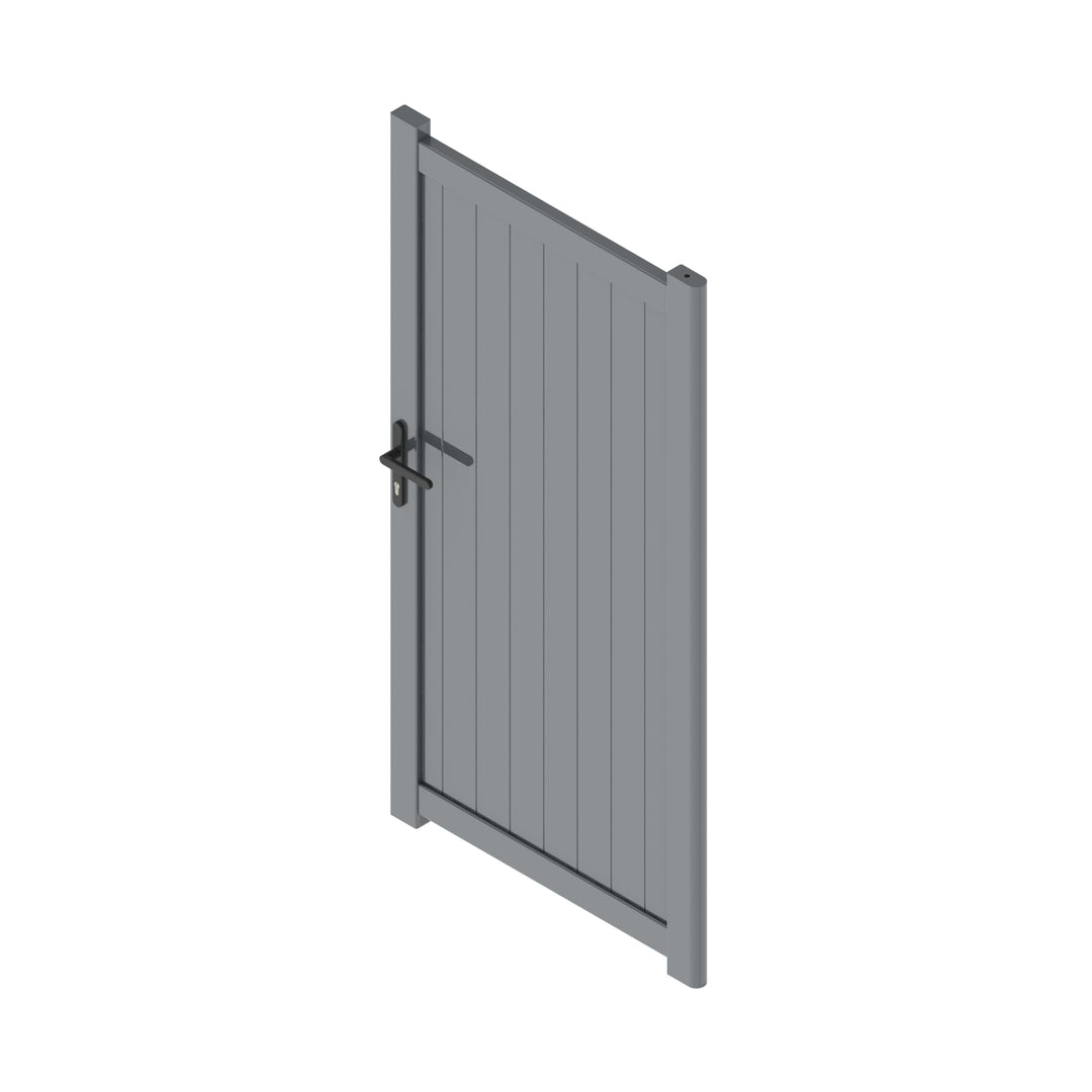 Vertical Solid Infill Aluminium Garden Gate