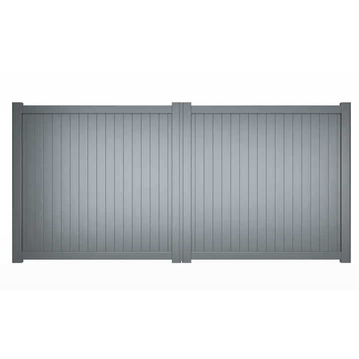 Vertical Solid Infill Aluminium Driveway Gates