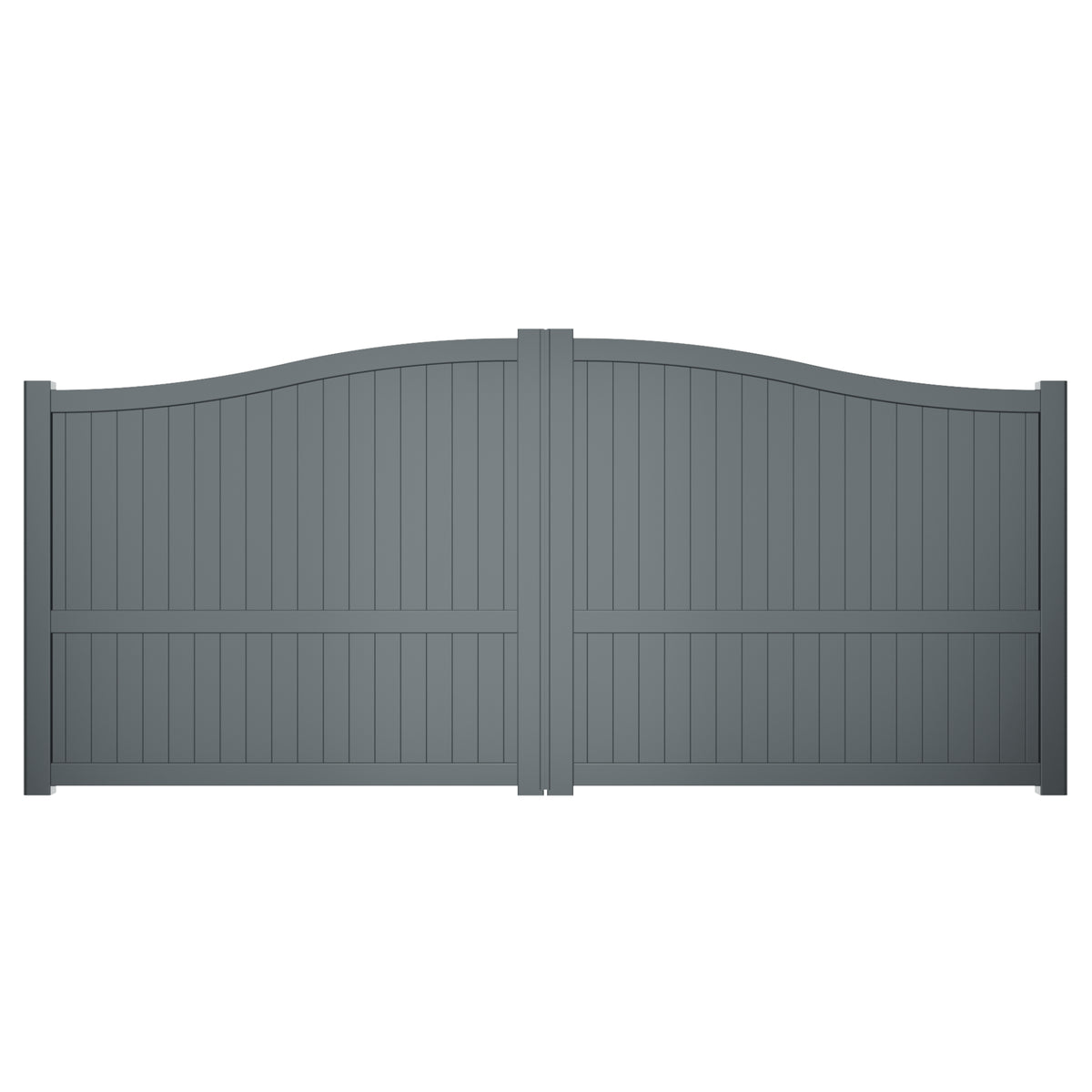 CurveGuard | Aluminium Full Privacy Curved Top Driveway Gate