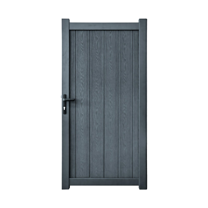 Vertical Solid Infill Composite Garden Gate