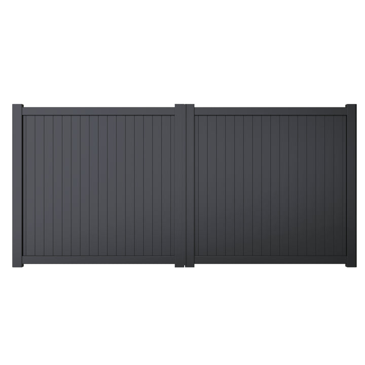 Vertical Solid Infill Aluminium Driveway Gates