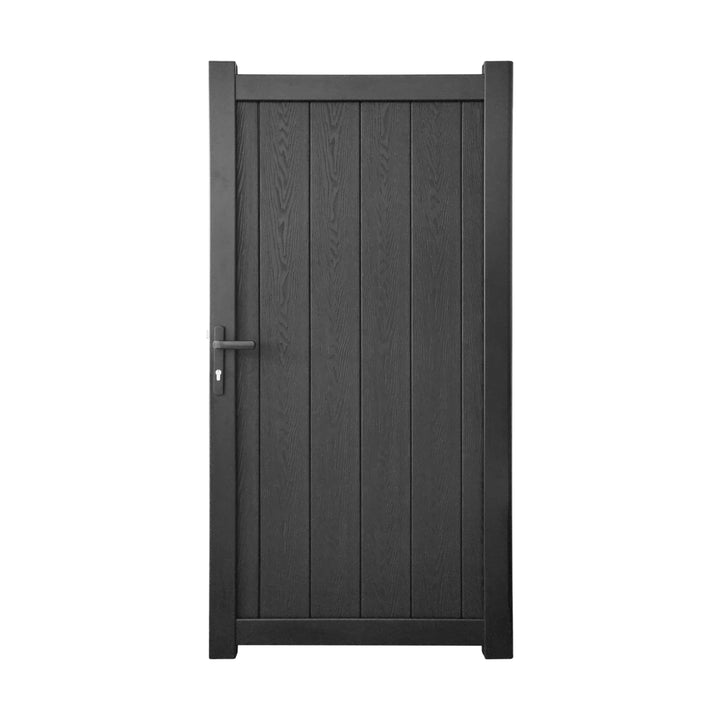 Vertical Solid Infill Composite Garden Gate