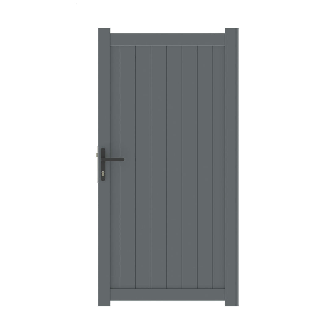 Vertical Solid Infill Aluminium Garden Gate