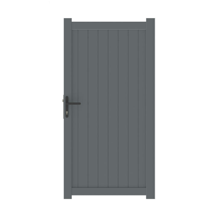 Vertical Solid Infill Aluminium Garden Gate