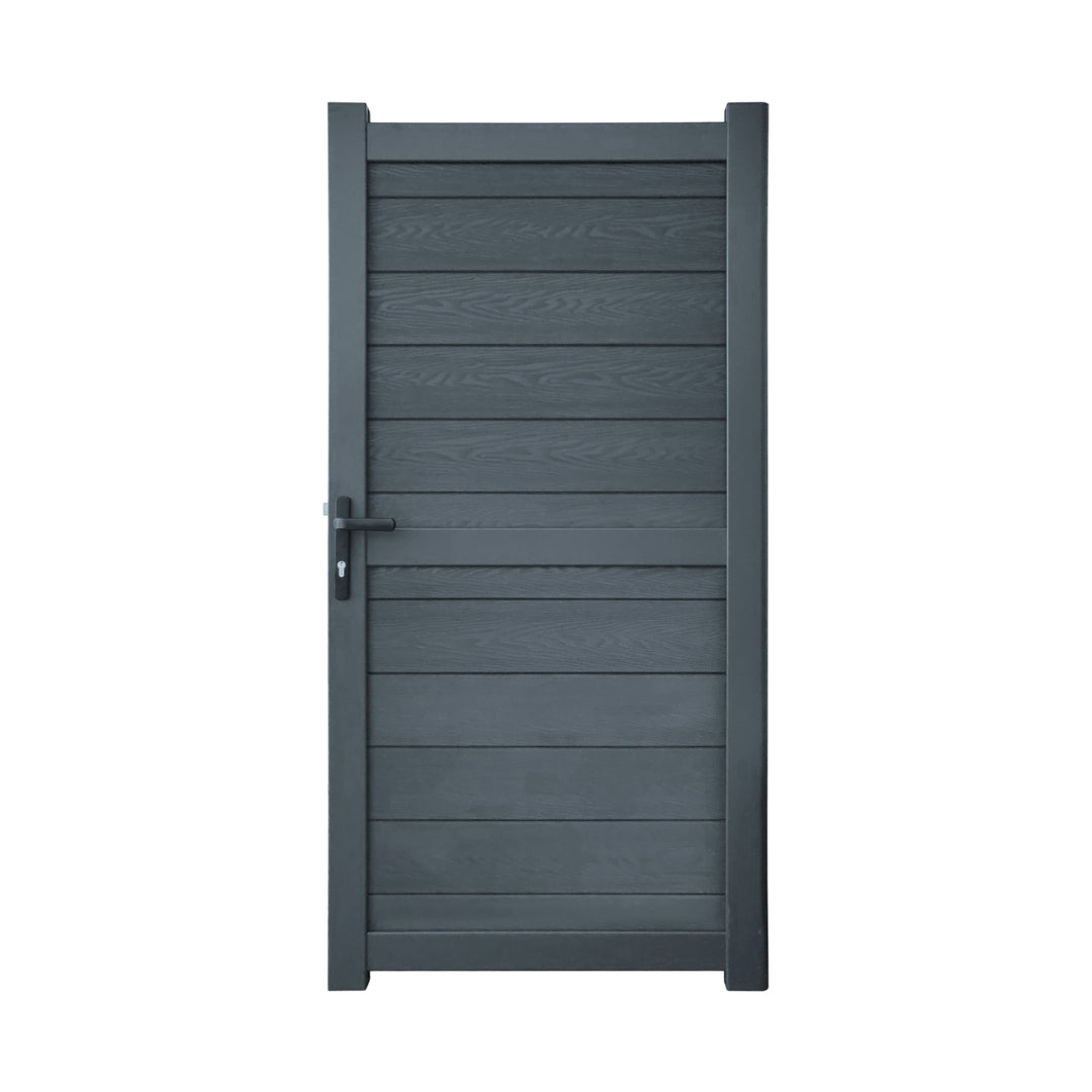 Horizontal Solid Infill Composite Garden Gate