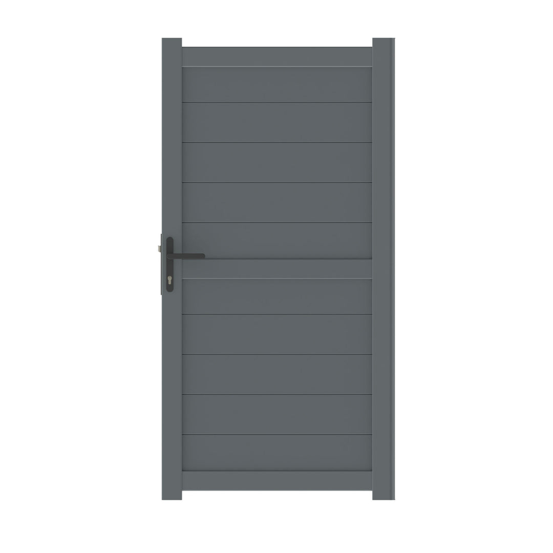 Horizontal Solid Infill Aluminium Garden Gate
