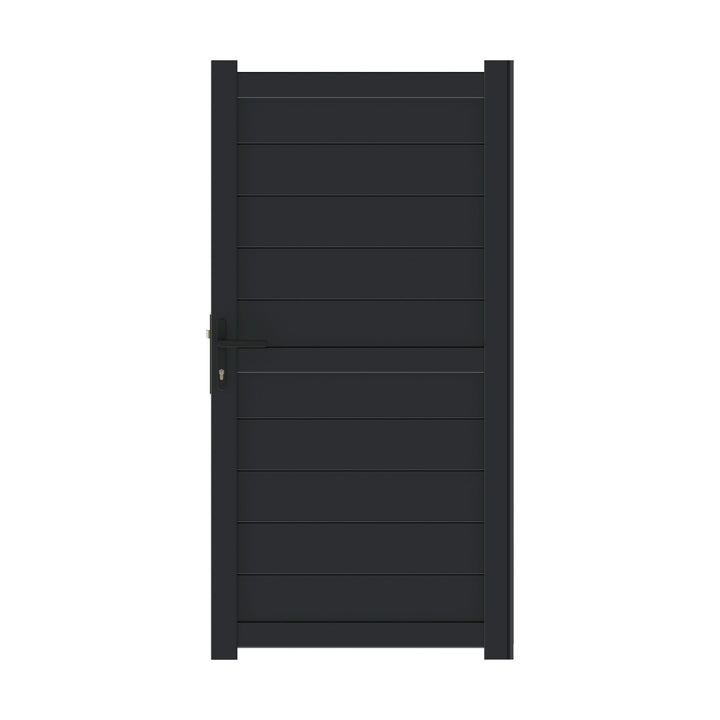 Horizontal Solid Infill Aluminium Garden Gate