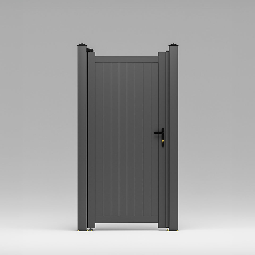 Vertical Solid Infill Aluminium Garden Gate