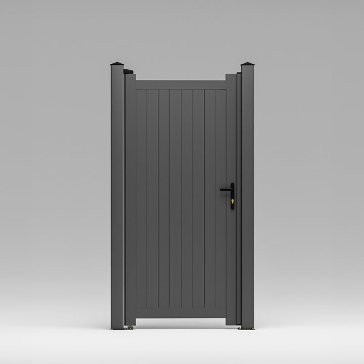 Vertical Solid Infill Aluminium Garden Gate