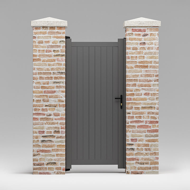 Vertical Solid Infill Aluminium Garden Gate