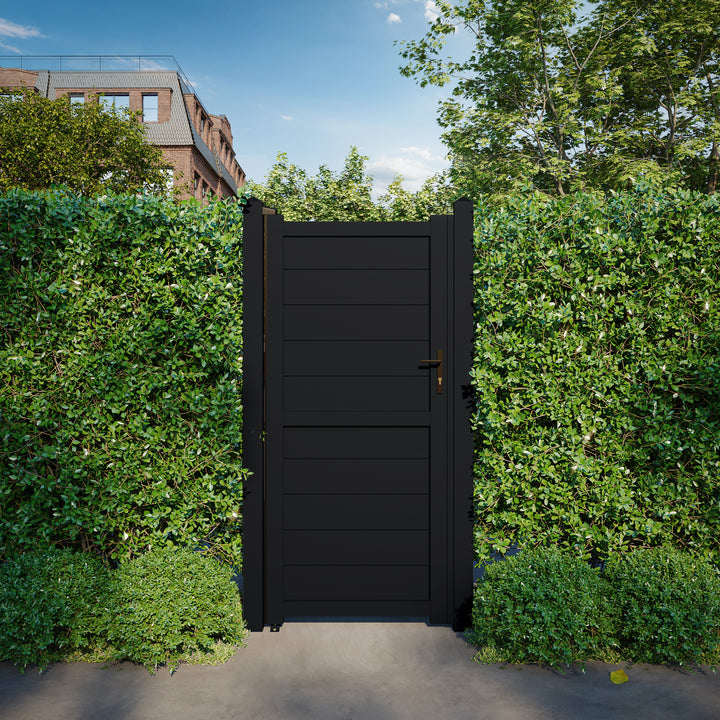 Horizontal Solid Infill Aluminium Garden Gate