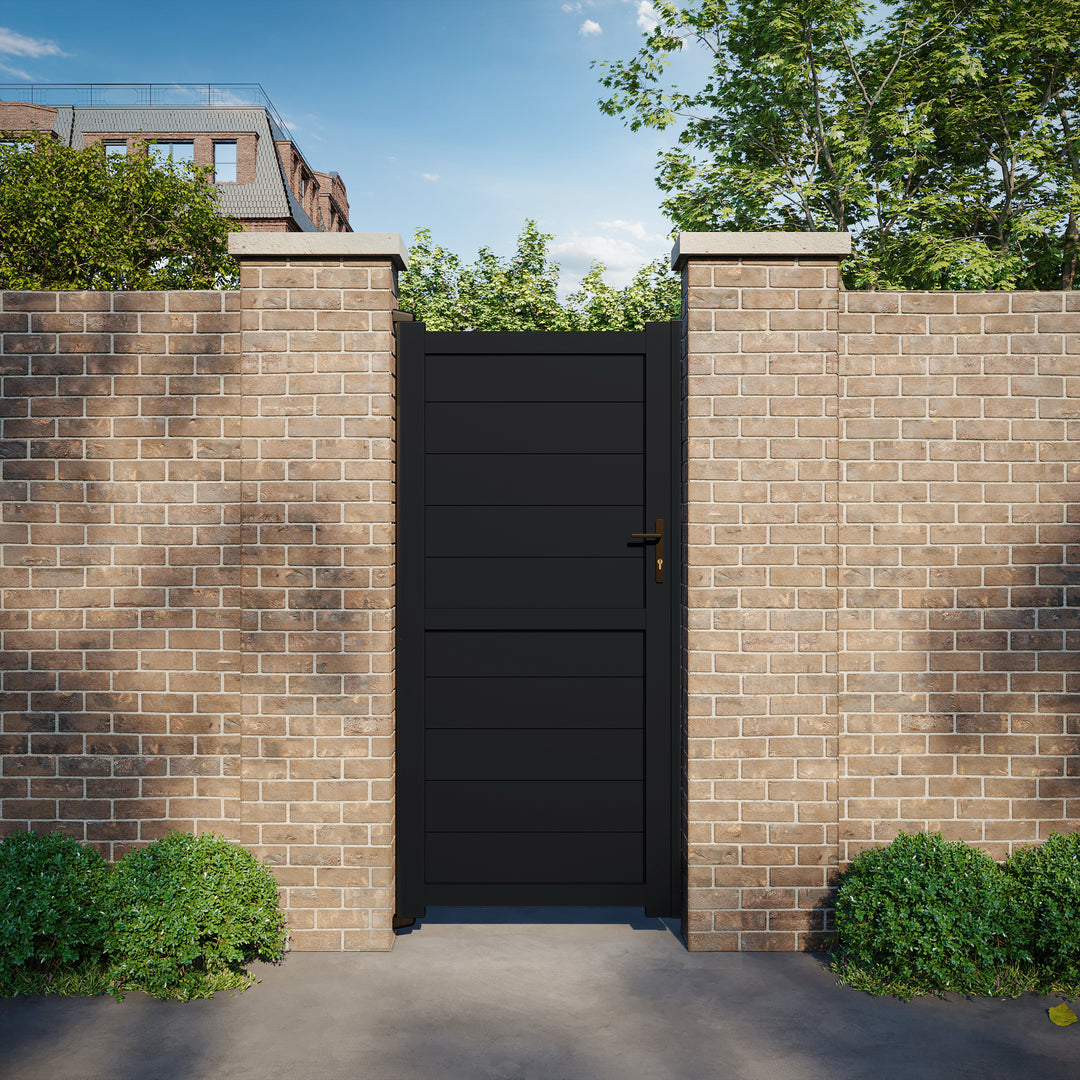 Horizontal Solid Infill Aluminium Garden Gate