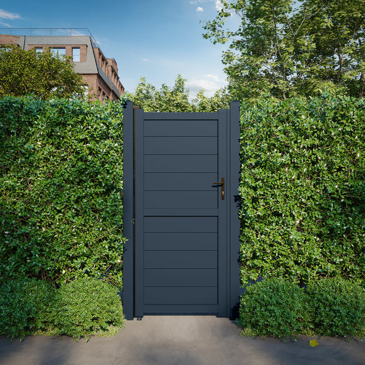 Horizontal Solid Infill Aluminium Garden Gate