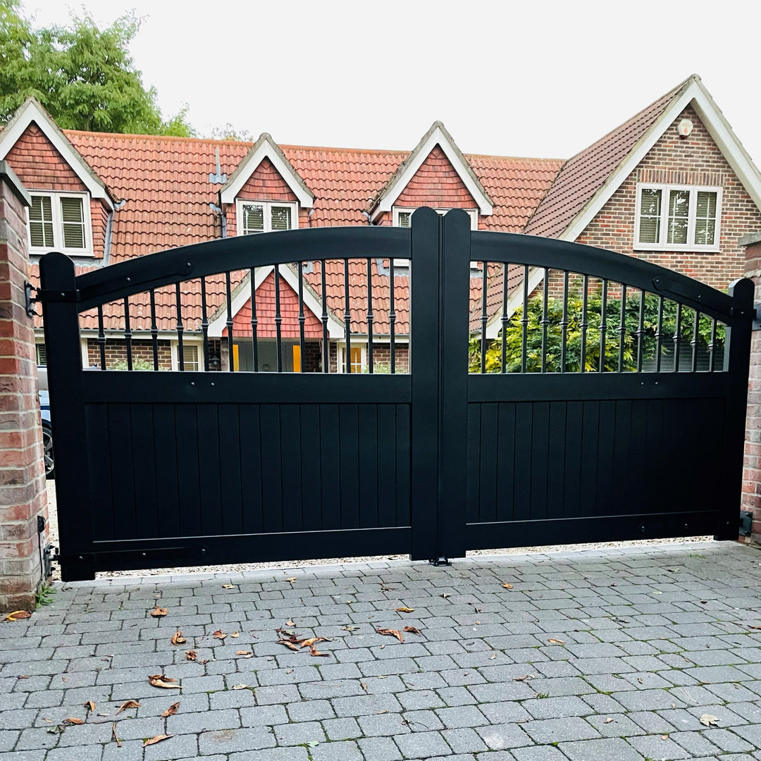 Executive Bell-Curved Centre-Open Driveway Gates