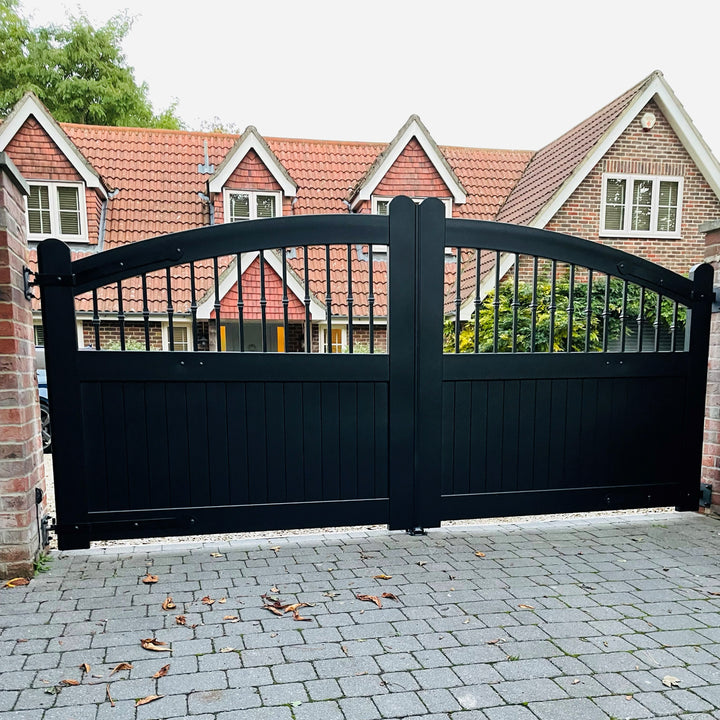 Executive Bell-Curved Centre-Open Driveway Gates