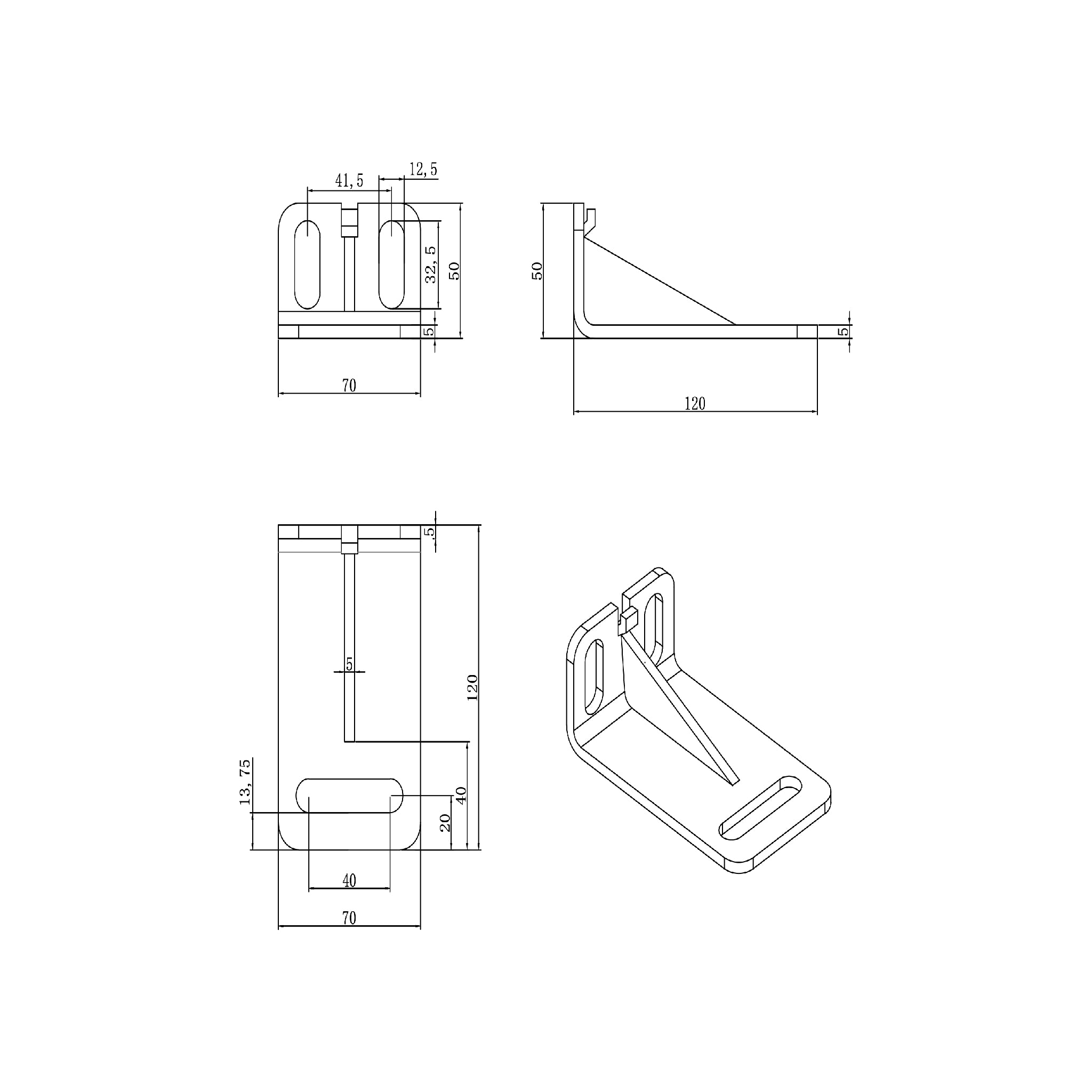 Rear Mounted Hinge