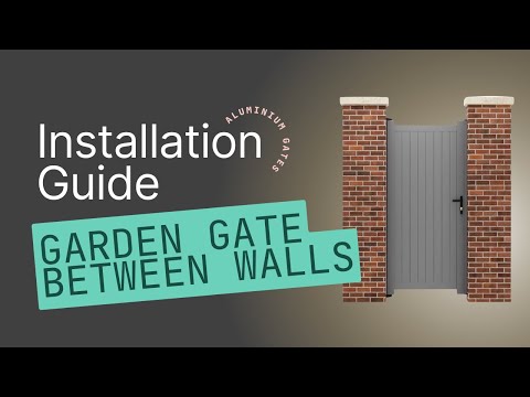 Diagonal Solid Infill Aluminium Garden Gate